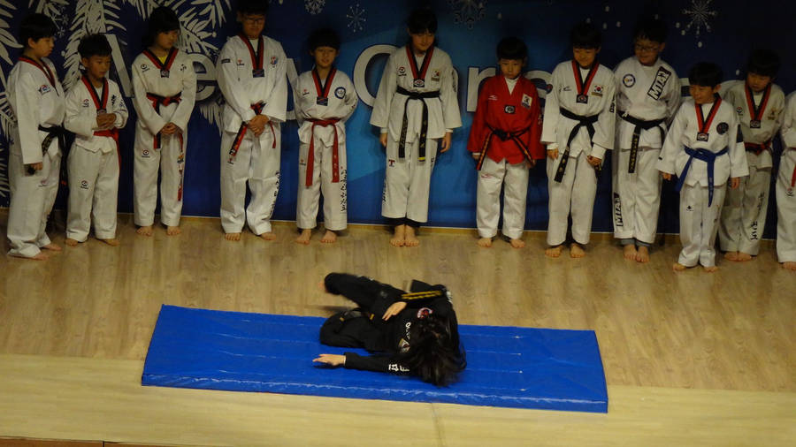 Hapkido Kids Class Demonstration Wallpaper