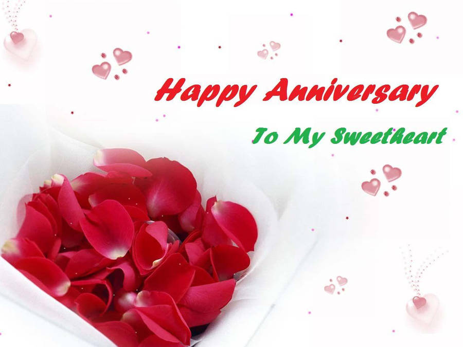 Happy Anniversary To My Sweetheart Wallpaper