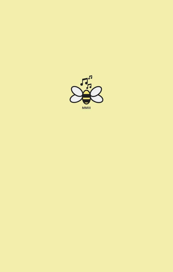 Happy Bee Cute Yellow Aesthetic Wallpaper