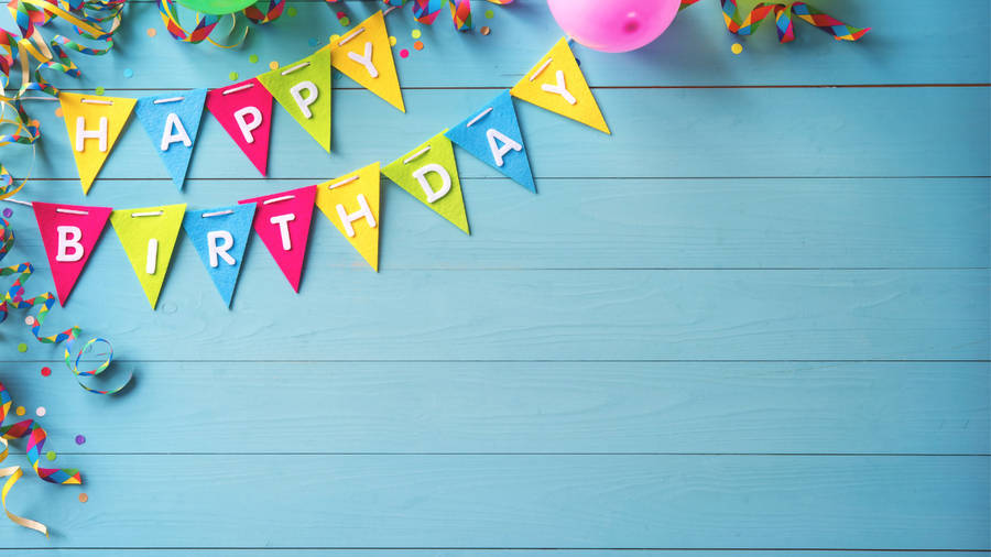 Happy Birthday Party Banner Background Wallpaper