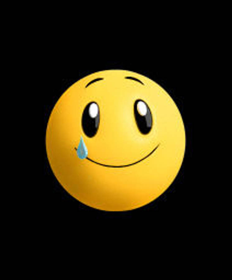 Happy Crying Emoticon Love Iphone Wallpaper