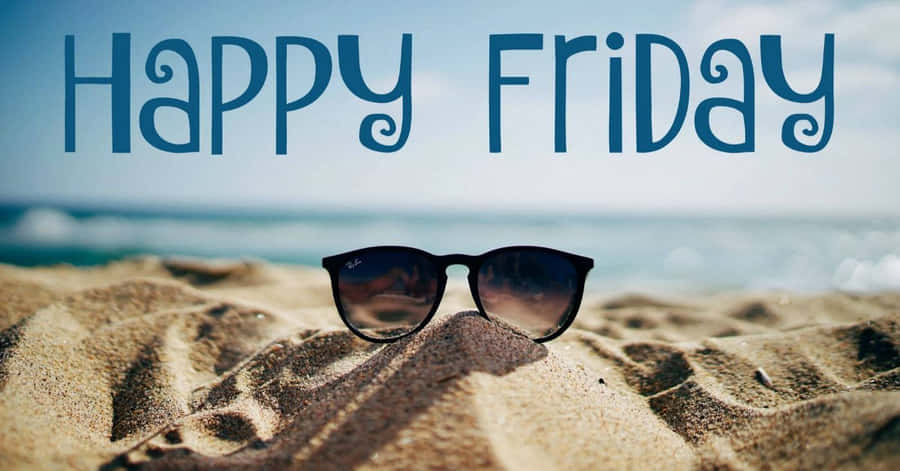 Happy Friday Beach Sunglasses Wallpaper