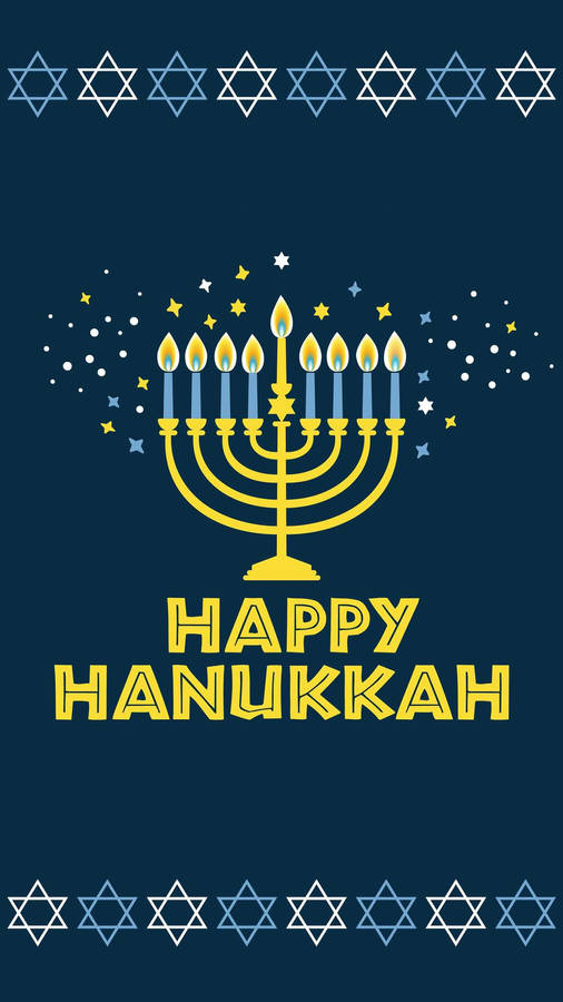 Happy Hanukkah Menorah Wallpaper