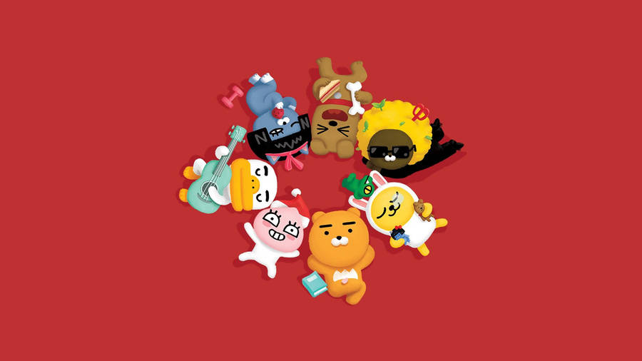 Happy Kakao Friends Wallpaper