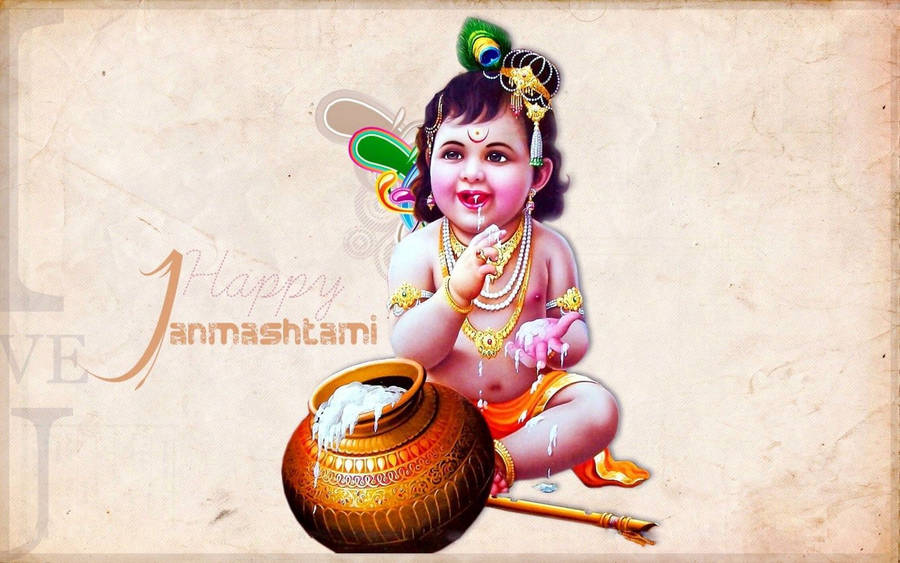 Happy Krishna Janmashtami Wallpaper