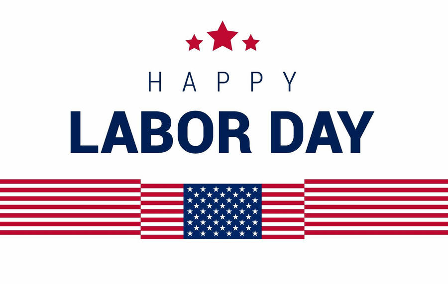 Happy Labor Day In White Wallpaper