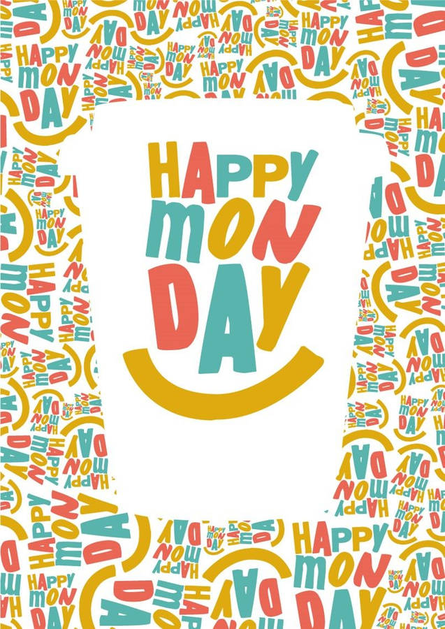 Happy Monday Doodle Wallpaper