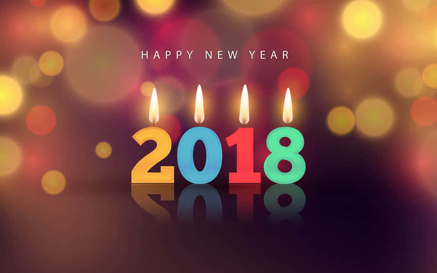 Happy New Year2018 Celebration Wallpaper