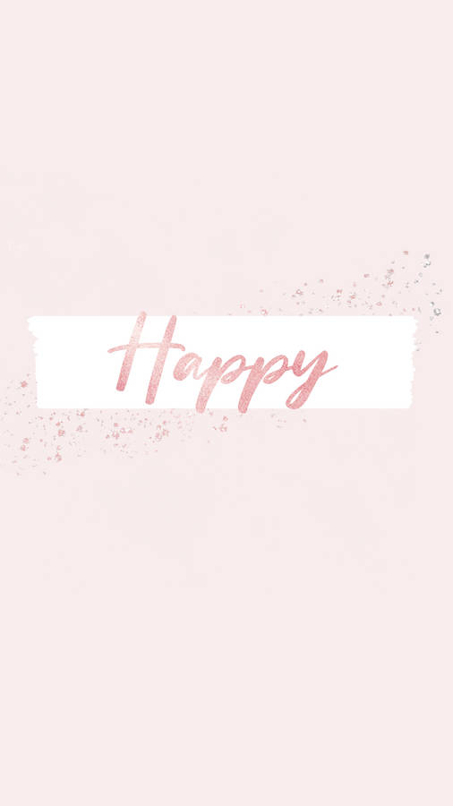 Happy Pastel Pink Background Wallpaper