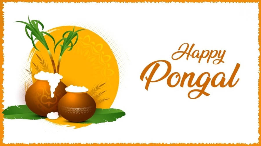 Happy Pongal Postcard Wallpaper