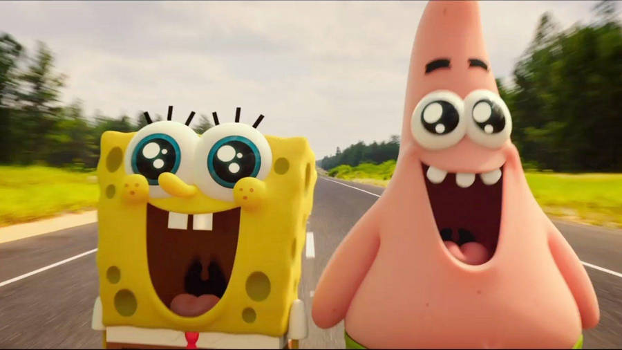 Happy Spongebob And Patrick Wallpaper