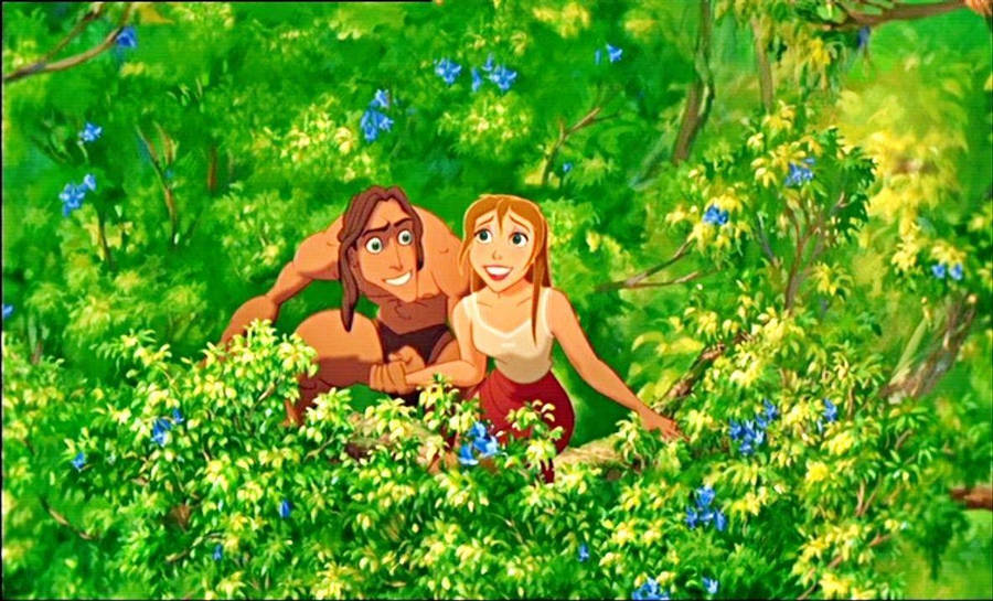 Happy Tarzan And Jane Porter Wallpaper