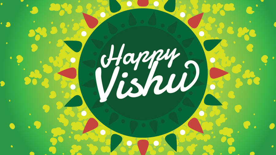 Happy Vishu Festive Background Wallpaper