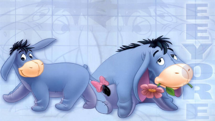 Happy Young Eeyore Wallpaper