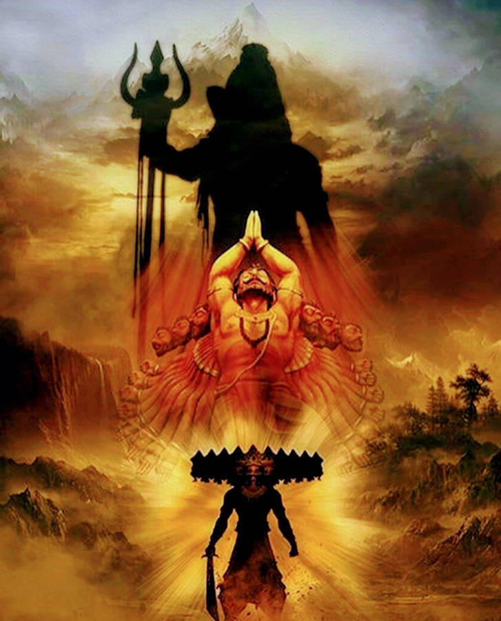 Har Har Mahadev Fire Wallpaper