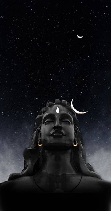 Har Har Mahadev Statue Head Wallpaper