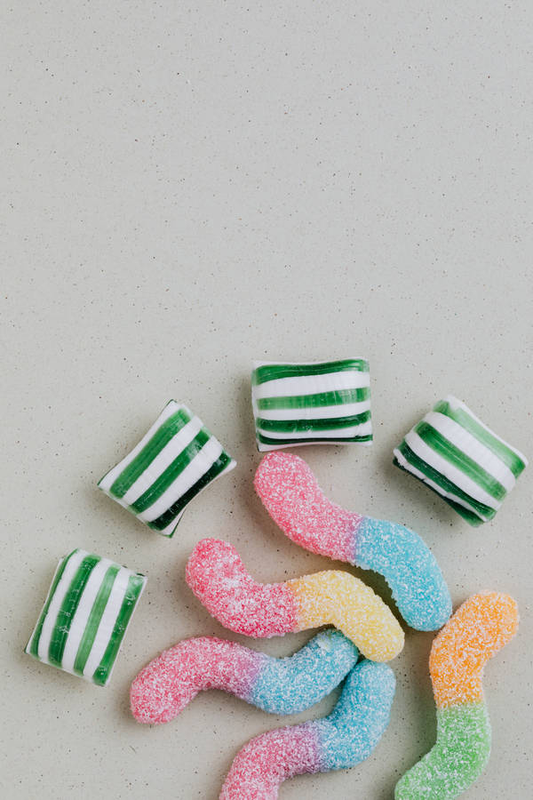 Hard And Soft Chewy Candies Wallpaper