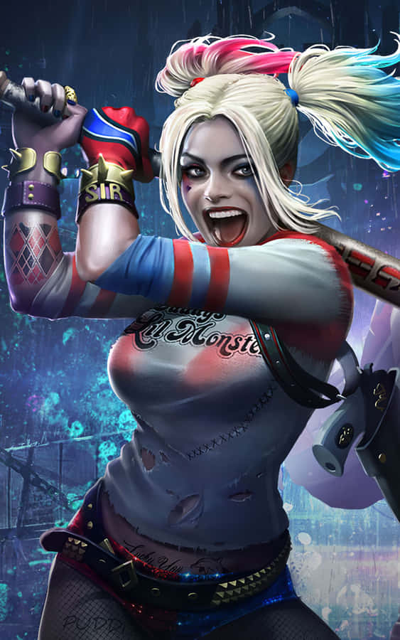 Harleen Quinzel In Her Iconic Look From The Video Game