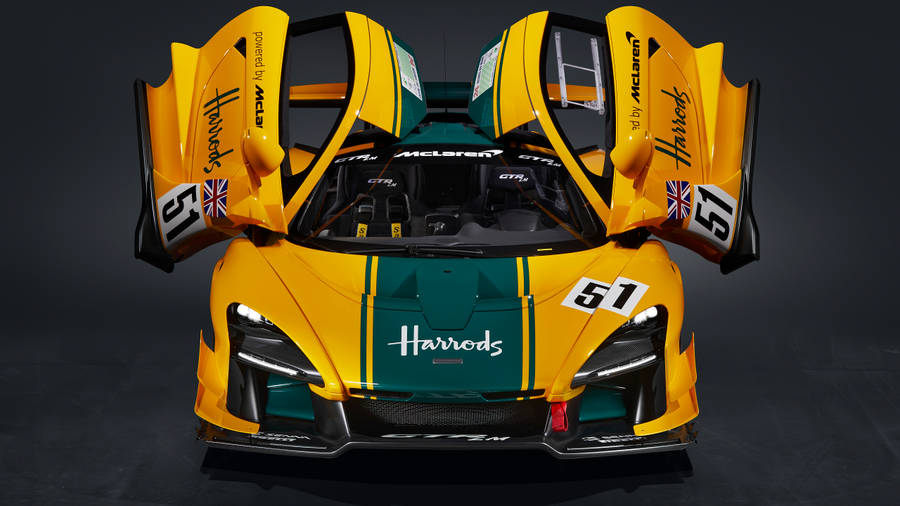 Harrods Mclaren Senna Aerial Wallpaper