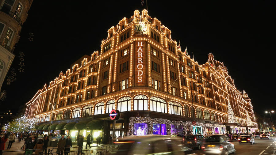 Harrods Night Lights Wallpaper