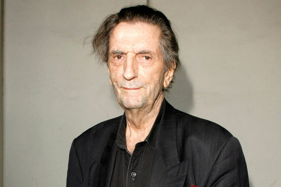 Harry Dean Stanton Casual Smiling Photograph Wallpaper