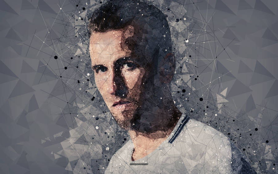 Harry Kane 3d Prism Graphic Fanart Wallpaper