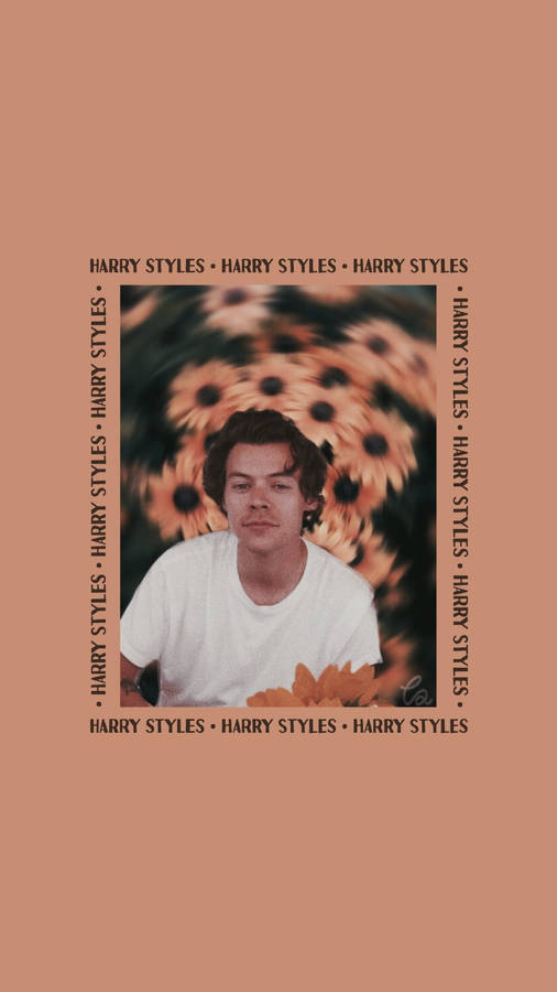 Harry Styles Sunflower Fanart Wallpaper