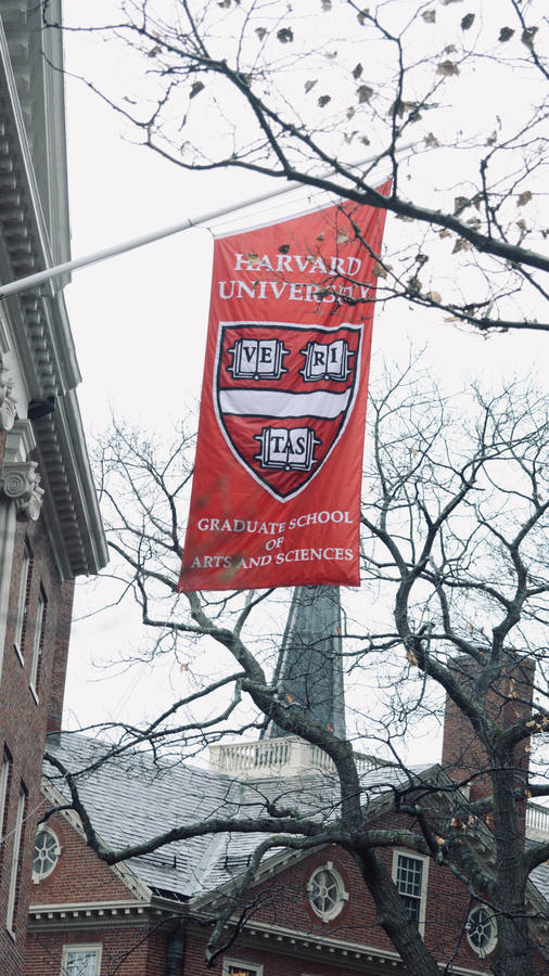 Harvard University Red Banner Wallpaper