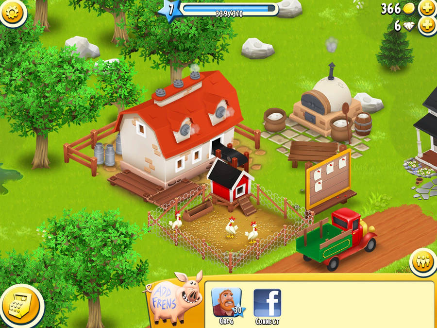 Hay Day Bakery And Dairy Buildings Wallpaper