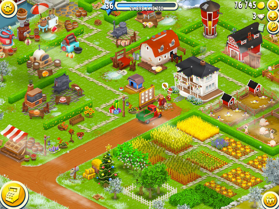 Hay Day Level 36 Farm Wallpaper