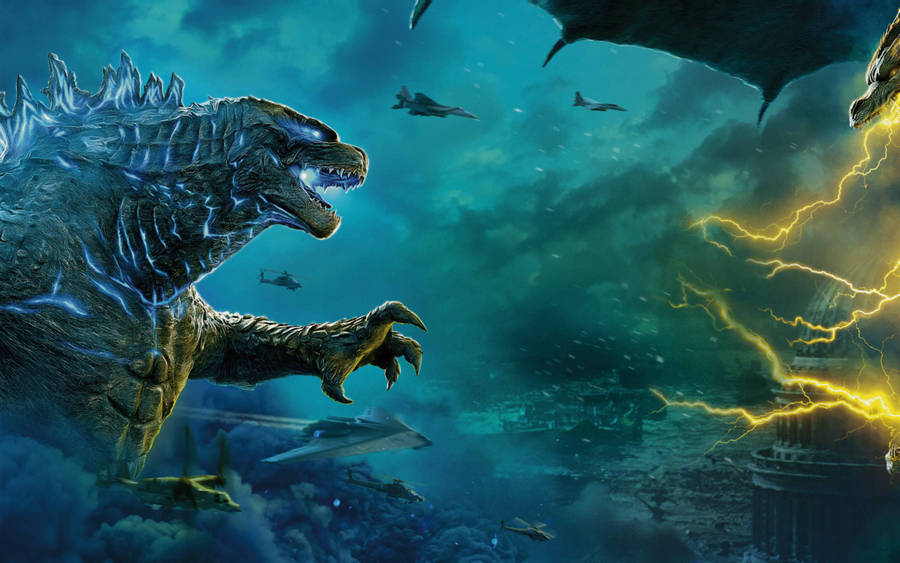 Hd Aesthetic Godzilla King Of The Monsters Wallpaper