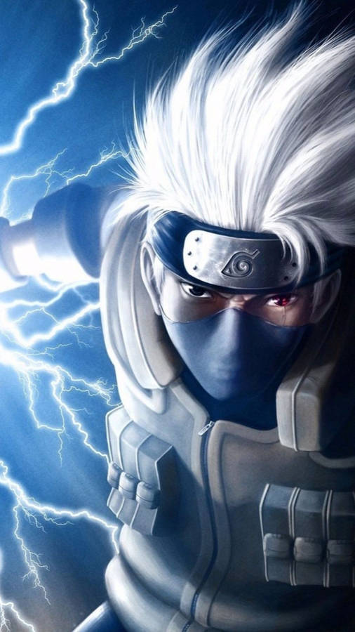 Hd Anime Phone Kakashi Electric Jutsu Wallpaper