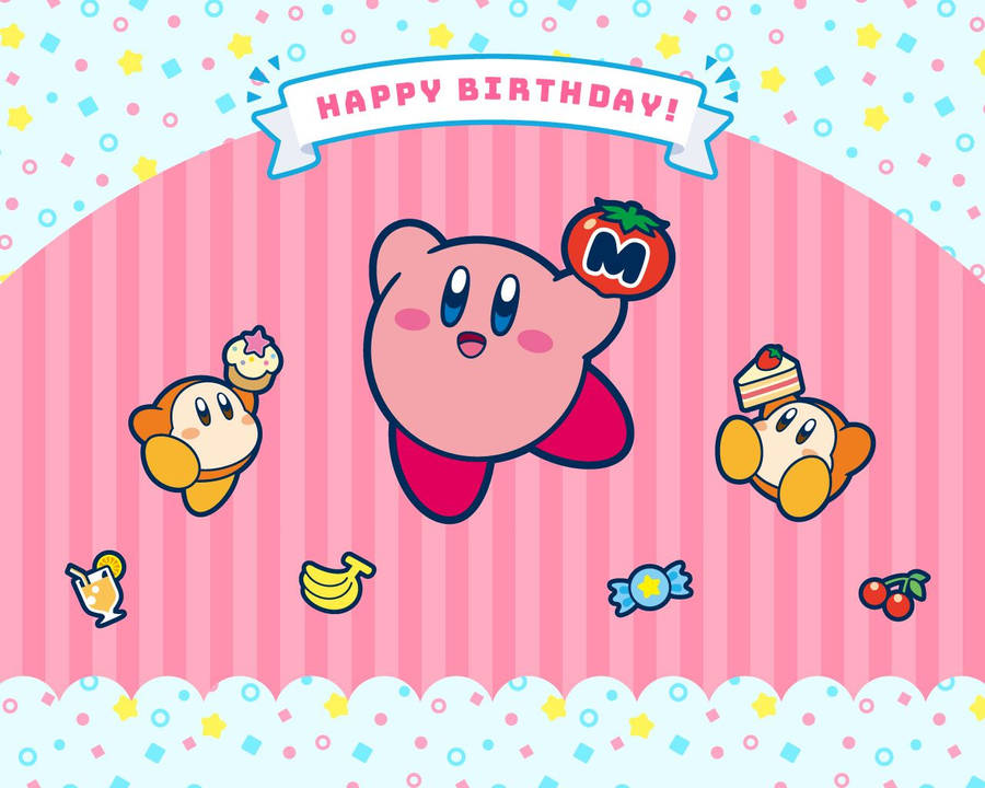 Hd Birthday Kirby Cover Wallpaper