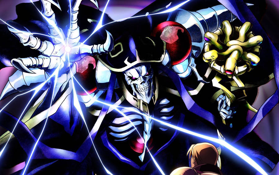 Hd Blue Aesthetic Ainz Ooal Gown Overlord Wallpaper