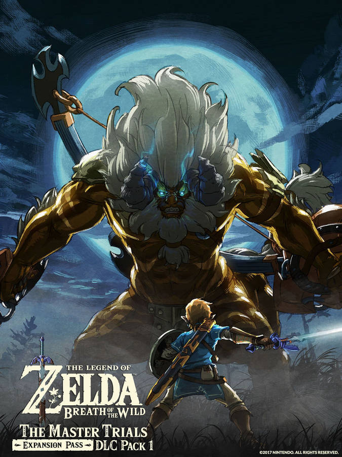 Hd Breath Of The Wild Link And Golden Lynel Wallpaper