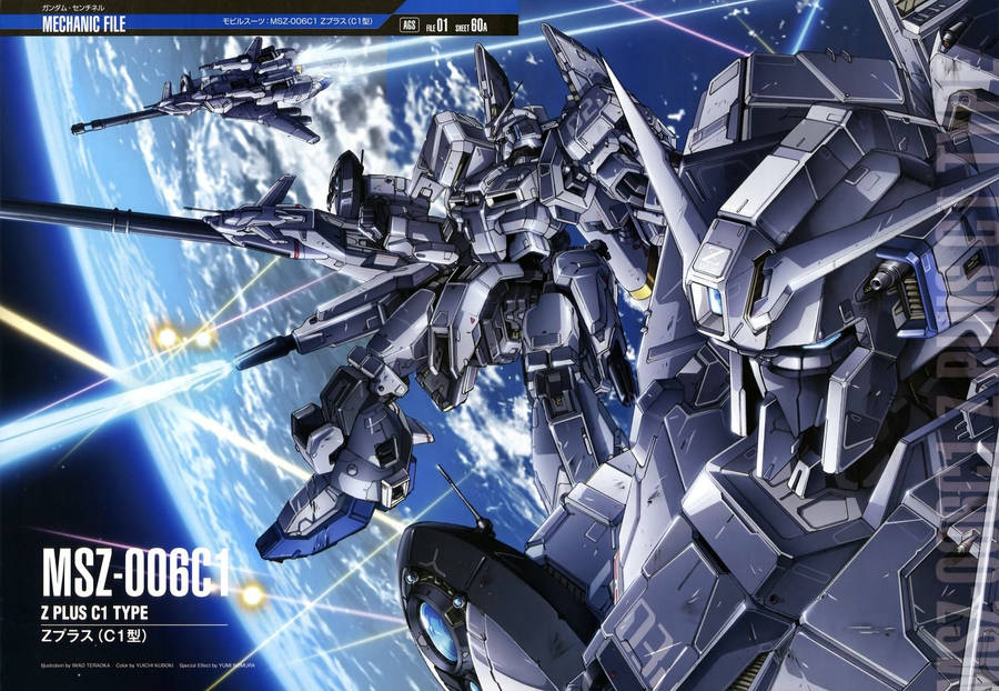 Hd Cover Of Gundam Msz-006a1 Zeta Plus A1 Wallpaper