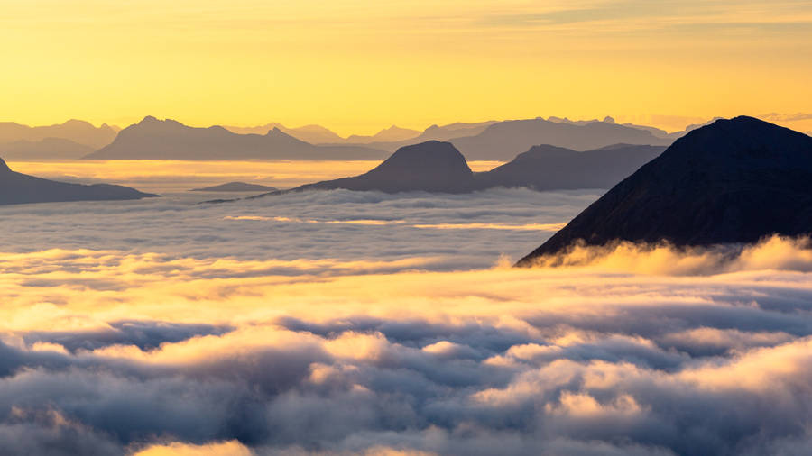 Hd Landscape Sea Of Clouds Sunrise Wallpaper