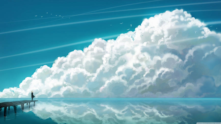 Hd Ocean And Clouds Wallpaper
