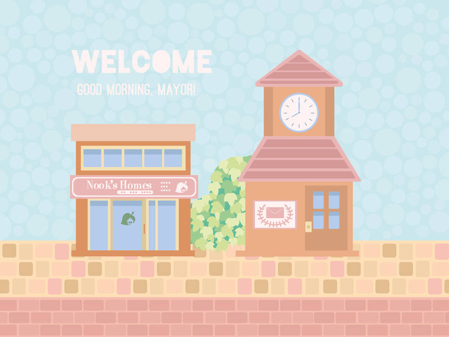 Hd Pink Aesthetic Animal Crossing Wallpaper