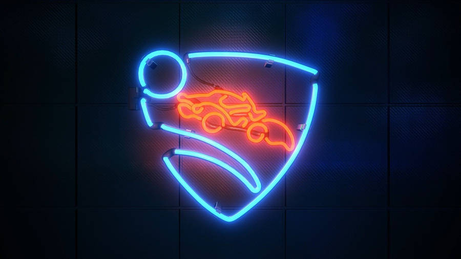 Hd Rocket League Neon Logo Wallpaper