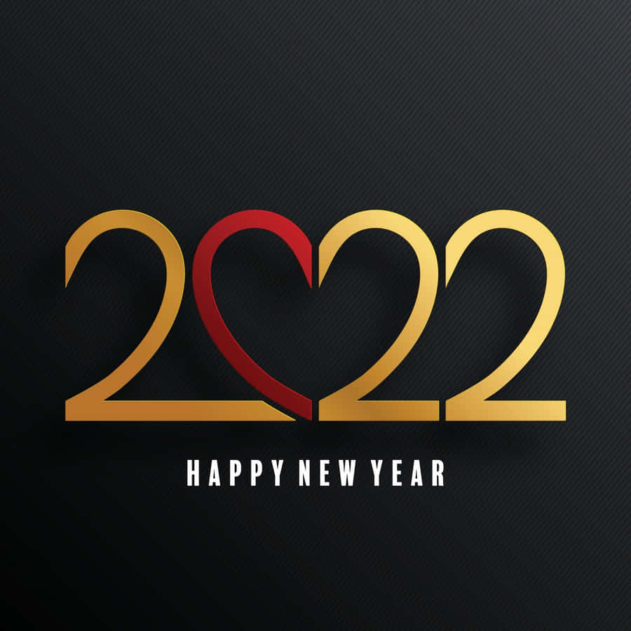 Heart New Year 2022 Wallpaper