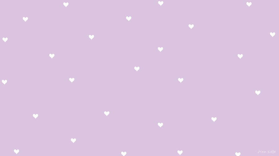 Heart Pattern Pastel Purple Tumblr Wallpaper