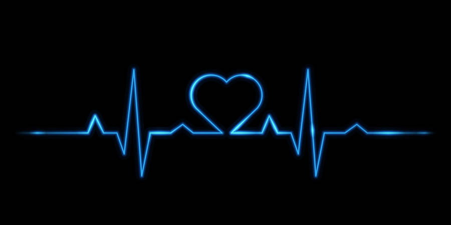 Heart Rate Line Dark Heart Wallpaper