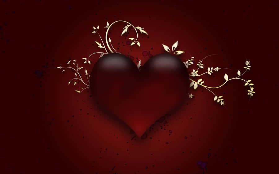 “heart The Color Of Love” Wallpaper