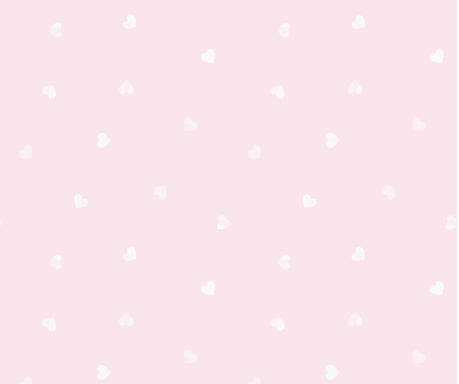 Heart White Pattern On Pink Wallpaper