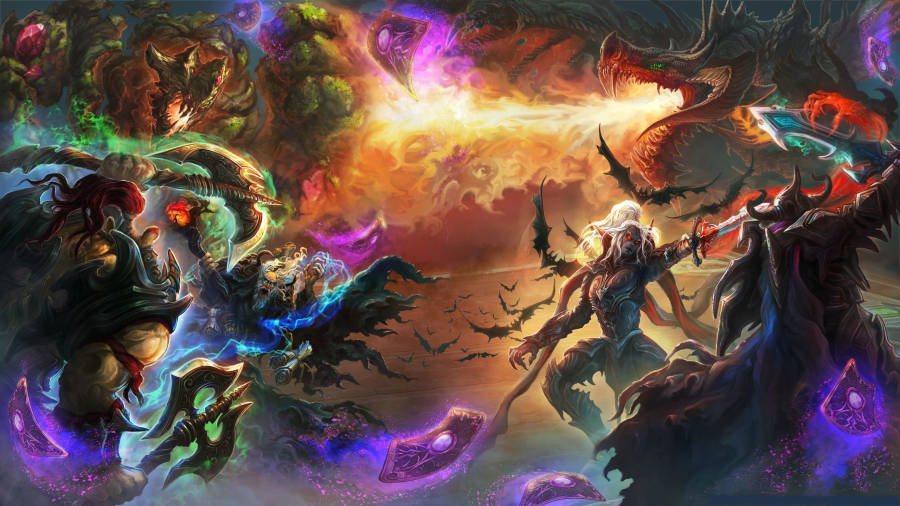 Hearthstone Dragons 2560 X 1440 Wallpaper