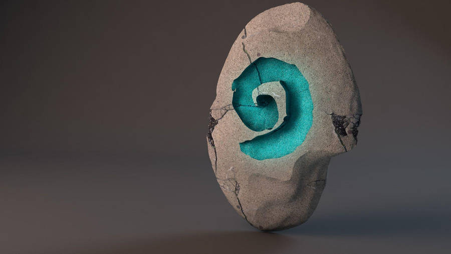 Hearthstone Logo In Stone Wallpaper