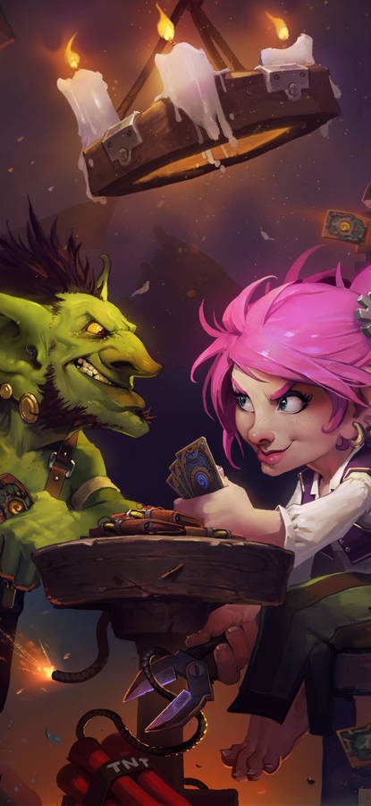 Hearthstone Phone Goblins Vs. Gnomes Wallpaper