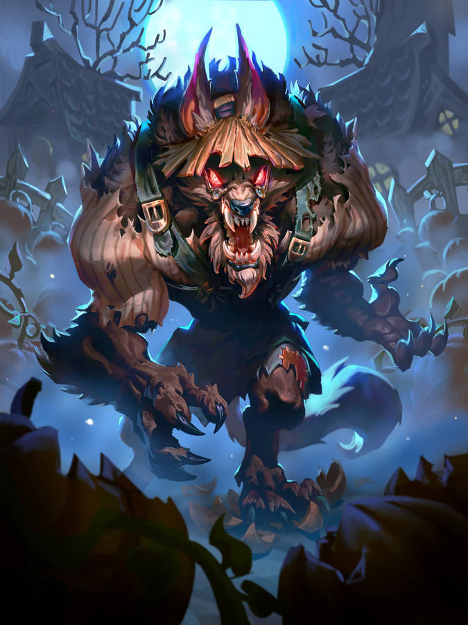 Hearthstone Phone Pumpkin Peasant Worgen Wallpaper