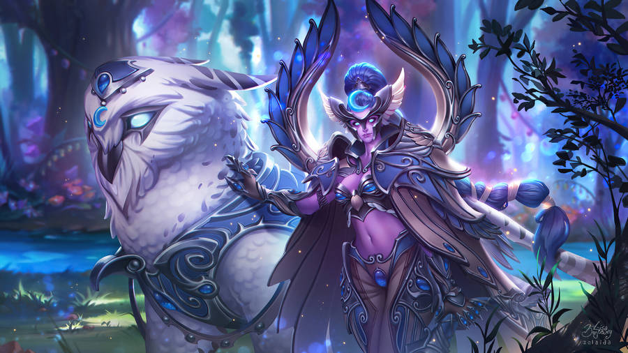 Hearthstone's Maiev Shadowsong 2560 X 1440 Wallpaper